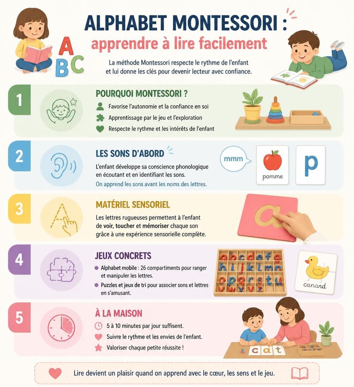 découvrez l'alphabet montessori, une méthode ludique et efficace pour apprendre à lire facilement en s'amusant.