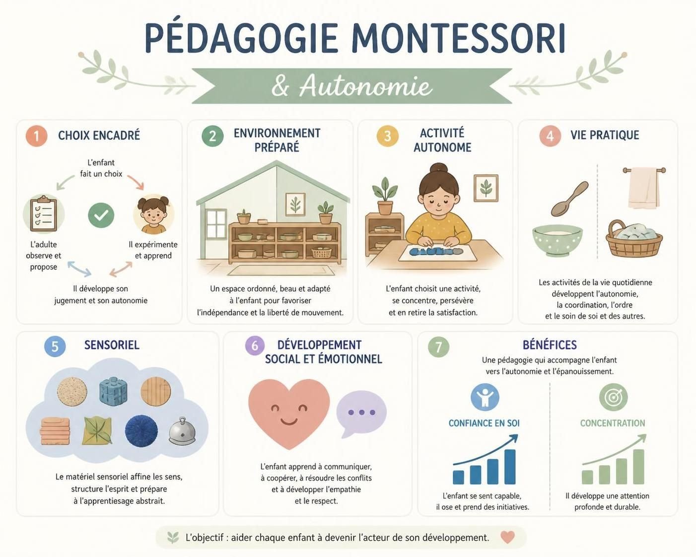 explorez la pédagogie montessori et apprenez comment elle favorise l'autonomie et le développement naturel de vos enfants grâce à des méthodes éducatives adaptées.