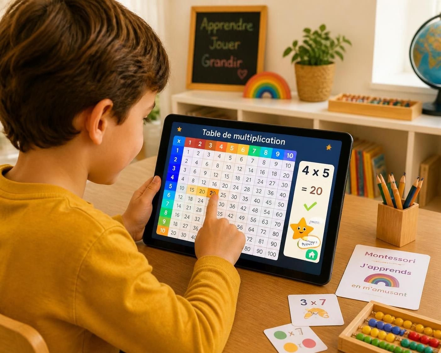 explorez la table de multiplication interactive proposée par montessori formations pour apprendre efficacement et de manière ludique.