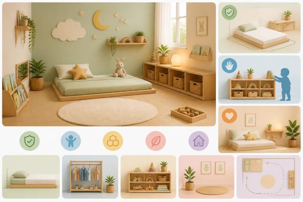 découvrez comment un lit montessori peut offrir à votre enfant un espace sécurisé et favoriser son autonomie grâce à un design adapté à ses besoins.